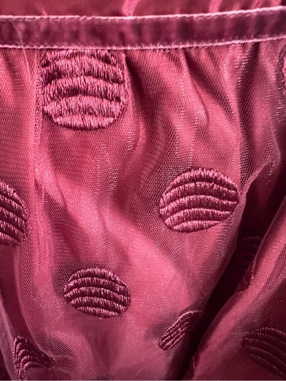 Betsey Johnson vintage Burgundy Velvet Dot Spaghetti Strap Party Dress NWT